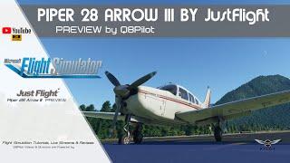 JustFlight PA-28R Arrow III | Preview | Flight Simulator 2020