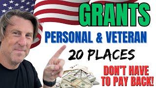 GRANTs 20 PLACES Free Money Business Startup or Self Employed + Veterans Military SBA