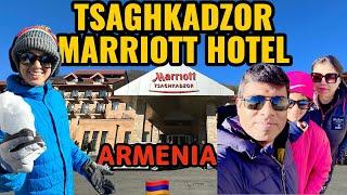 Tsaghkadzor Marriot Hotel | 5 Star luxurious hotel | Walking tour 4K HDR | Armenia 2023