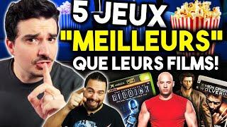 5 jeux vidéo MEILLEURS QUE LEURS FILMS ! (feat. 12Parsecs)