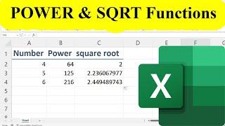 Excel POWER & SQRT Functions – Solve Math Problems in Seconds!