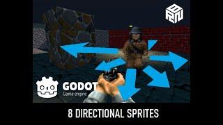 Godot Retro FPS Template + 8 Directional Sprites