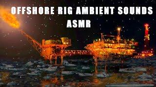 Cozy Relaxation. Relaxing Sounds of an Oil platform. Snow Falling Ambience