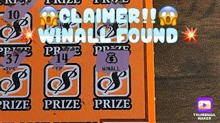 WINALL  FOUND!! CLAIMER!! FIRST TIME FIND! MONEYBAG! HUGE PROFIT! OHIO LOTTERY TICKETS!