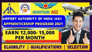 AAI APPRENTICESHIP PROGRAM 2021 | AVIATIONA2Z © | #aai #airportjobs #fresher #jobs #vacancy