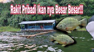 Rakit Pribadi Ikan nya Besar-Besar!!! MANCING  JATILUHUR TERBARU