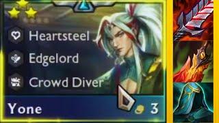 3 Star Yone ⭐⭐⭐ | ft. 6 Crowd Diver | TFT Set10