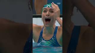 When Tatjana Schoenmaker broke the 200m breaststroke world record at her first Olympic Games! 