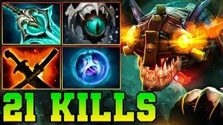 21 Kills Slark Dota 2 !! Slark Dota 2 Safelane Carry Meta Pro Gameplay Build Guide 7.37