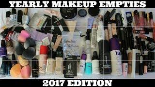 1 YEAR OF MAKEUP EMPTIES | 2017