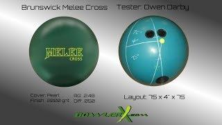 Brunswick Melee Cross Ball Reaction Video - BowlerX.com