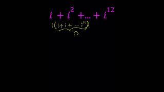 Adding Some Powers of i #maths #complexanalysis #education #complexnumbers