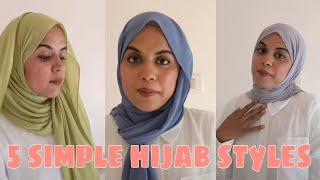 5 Hijab styles you must try || simple and effortless viral hijab styles || Malayalam