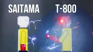 SAITAMA vs SAITAMA T-800 [Terminator Functional] - People Playground
