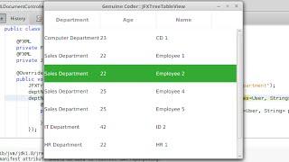 JavaFx JFoenix Tutorial #15 : JFXTreeTableView for Material Design TreeTables