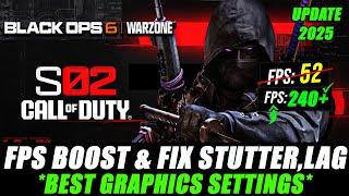  WARZONE & BLACK OPS 6 SEASON 2: HOW TO BOOST FPS AND FIX FPS DROPS / STUTTER 