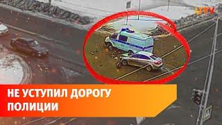 В Башкирии полицейская «Газель» попала в ДТП