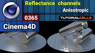 0365. Reflectance channel ( Anisotropic ) in cinema 4d