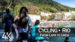 【4K 60fps】 VIRTUAL CYCLING TOUR: ‍️ «Rio de Janeiro - Brazil 2021»  Original Sounds  Ultra HD