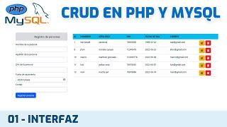 Como hacer un CRUD EN PHP Y MYSQL | BOOTSTRAP - MVC  #01 - Interfaz