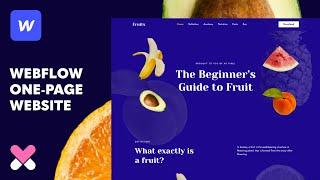 Build a One-Page Fruit Website in Webflow (Part 1 of 2)