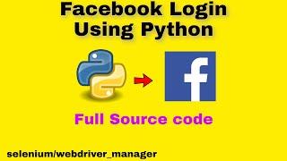 Facebook Login using Python || python facebook