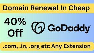 How To Renewal Domain In Cheap Price Godaddy 2023