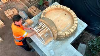 Building a Brick wood fired dome, pizza oven