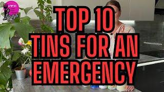 Top 10 Tins to stockpile for SHTF | Emergency food prepping | UK prepper