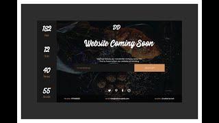 Restaurant Coming soon page Design Adobe XD - How to Design in Adobe XD - Tutorial