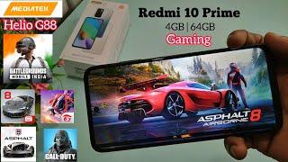 Redmi 10 Prime Gaming Test  | Helio G88 | BGMI | Free Fire | Asphalt 8 | Asphalt 9 | COD