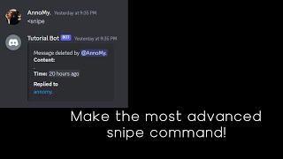 How to make snipe command in discord.py | Python | AnnoMy