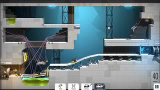 Bridge Constructor Portal   level 40 low budget solution