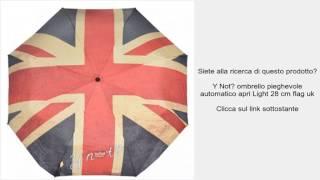 Y Not? ombrello pieghevole automatico apri Light 28 cm flag uk