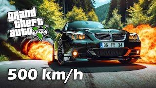 BMW E60'I 500km/h HIZA ÇIKARDIM ! - GTA 5 MODS