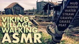 ASMR WALKING on Mud / Wood / Water / Grass / Gravel / Straw - ICELAND NATURE