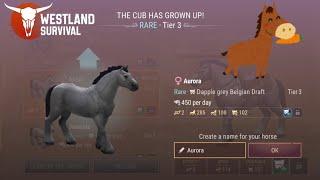 Westland Survival: breed tier 3 draft horses twice trying for rarity increase, what happened?