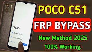 POCO C51 FRP BYPASS  | POCO C51 GOOGLE ACCOUNT BYPASS | FRP BYPASS POCO C51 | #pococ51frpbypass #c51