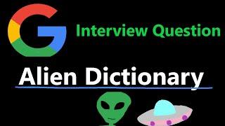 Alien Dictionary - Topological Sort - Leetcode 269 - Python