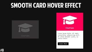 Smooth Card Hover Effect | Creative Hover Effects | HTML & CSS Tutorial