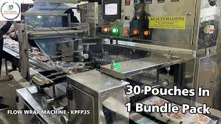 Automatic Horizontal Flow Wrapping System | bundle pouches in single pack   9310738142 flow wrap