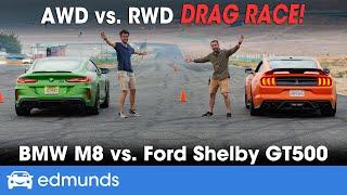 Drag Race! BMW M8 vs. Ford Shelby GT500 — Sport Coupe Drag Race — 0-60 Performance, Specs & More