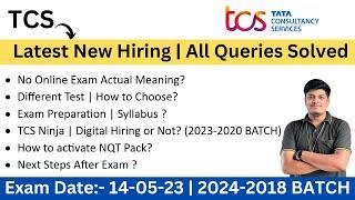 TCS Hiring | Ninja, Digital Opportunity or Not ? Score Card | 14 May Exam,Syllabus | 2024-2018