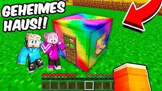 Meine Freunde finden ein REGENBOGEN BLOCK HAUS in Minecraft!