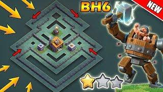 Best Builder Hall 6 (BH6) Base With Defense Replays | BH6 Anti 2 Star Base Layout | Clash of Clans