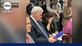 Ukrainian Ambassador Oksana Markarova seen facepalming during Trump, Vance argument