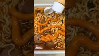 How to eat cup noodles popular in Russia #asmr #dosirak