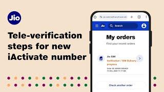 How to complete tele verification for your new iActivate Jio number