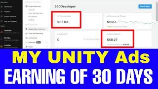 My 30 Day Unity Ads Earning | Unity ads Payment proof 2022 | Unity ads earning trick 2022