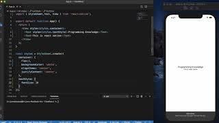 React Native Tutorial 5 - React Native Text